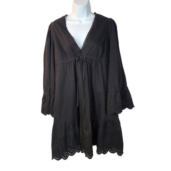 McQ Dress Size Small McQ By Alexander McQueen Black Ruffled Dress IT 38 / US S - Picture 2 of 14
